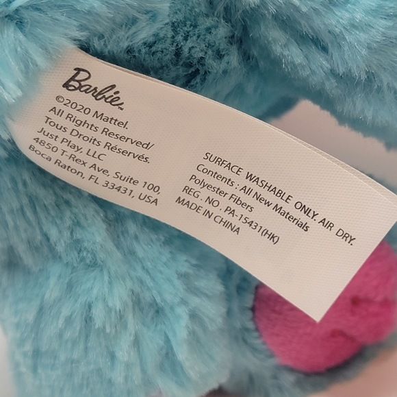 Barbie Princess Puppy Dog Pet Plush Stuffed Animal 8" Toy Blue Stuffed Animal - Picture 6 of 7